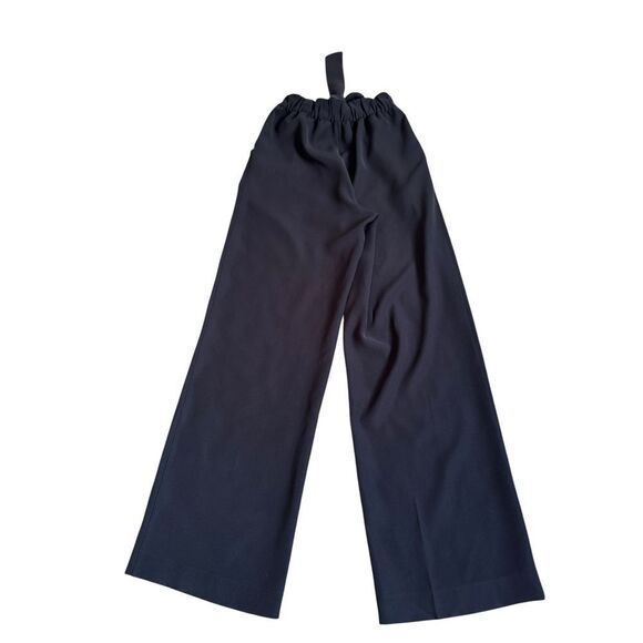 Lululemon Noir Pant Black Tie Waist Wide Leg Size 4 Women's Career - Picture 7 of 9